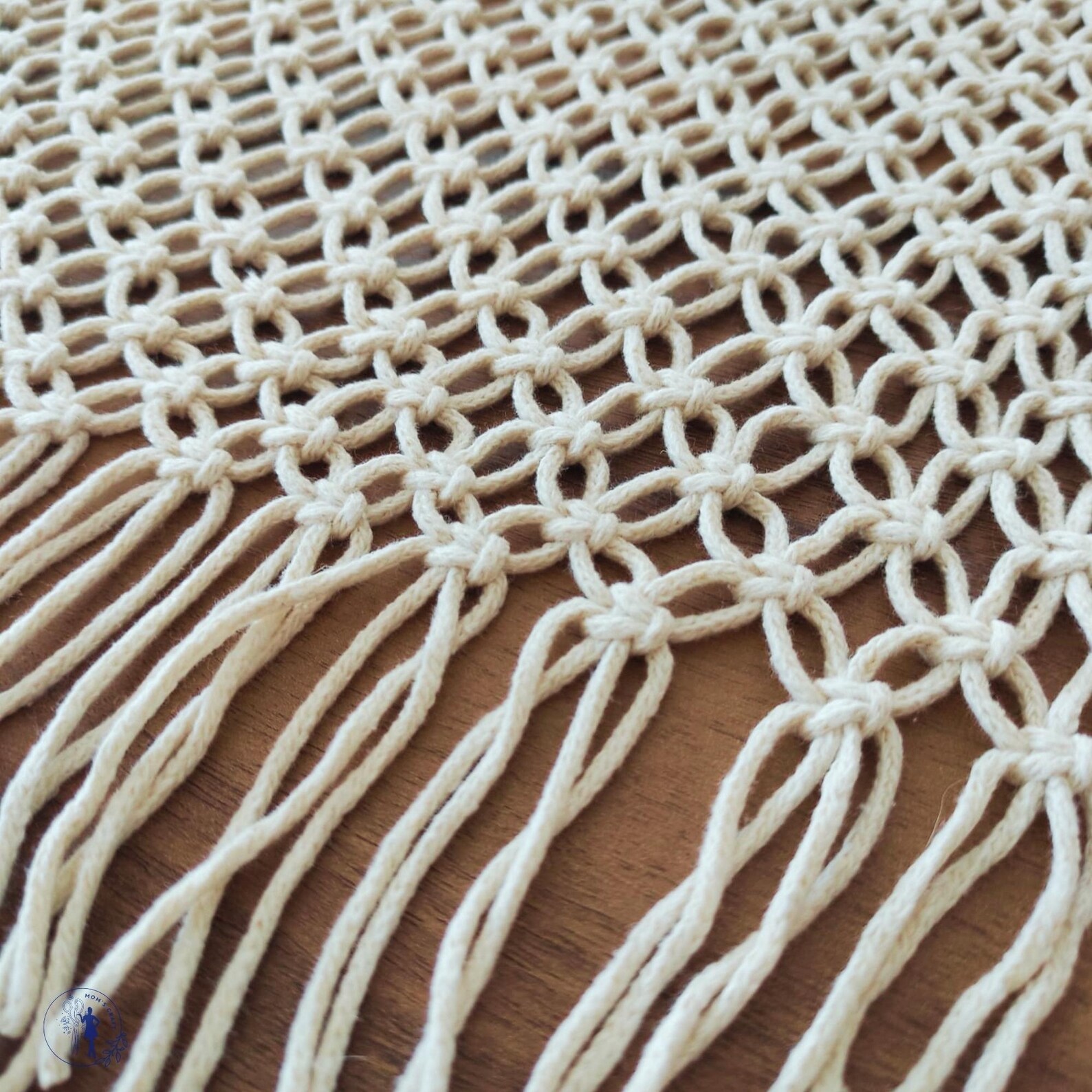Handmade Cotton Macramé Boho Table Runner