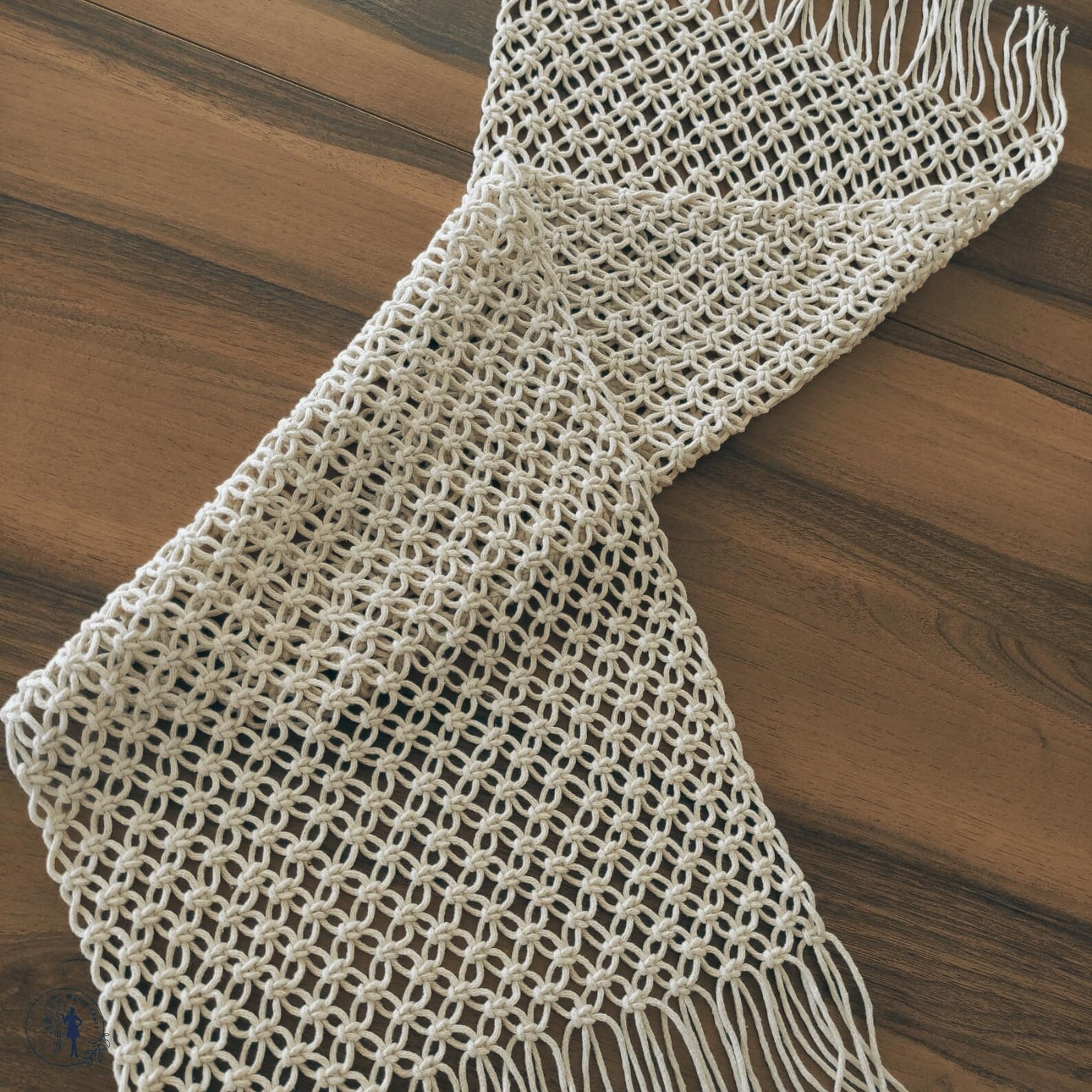 Handmade Cotton Macramé Boho Table Runner
