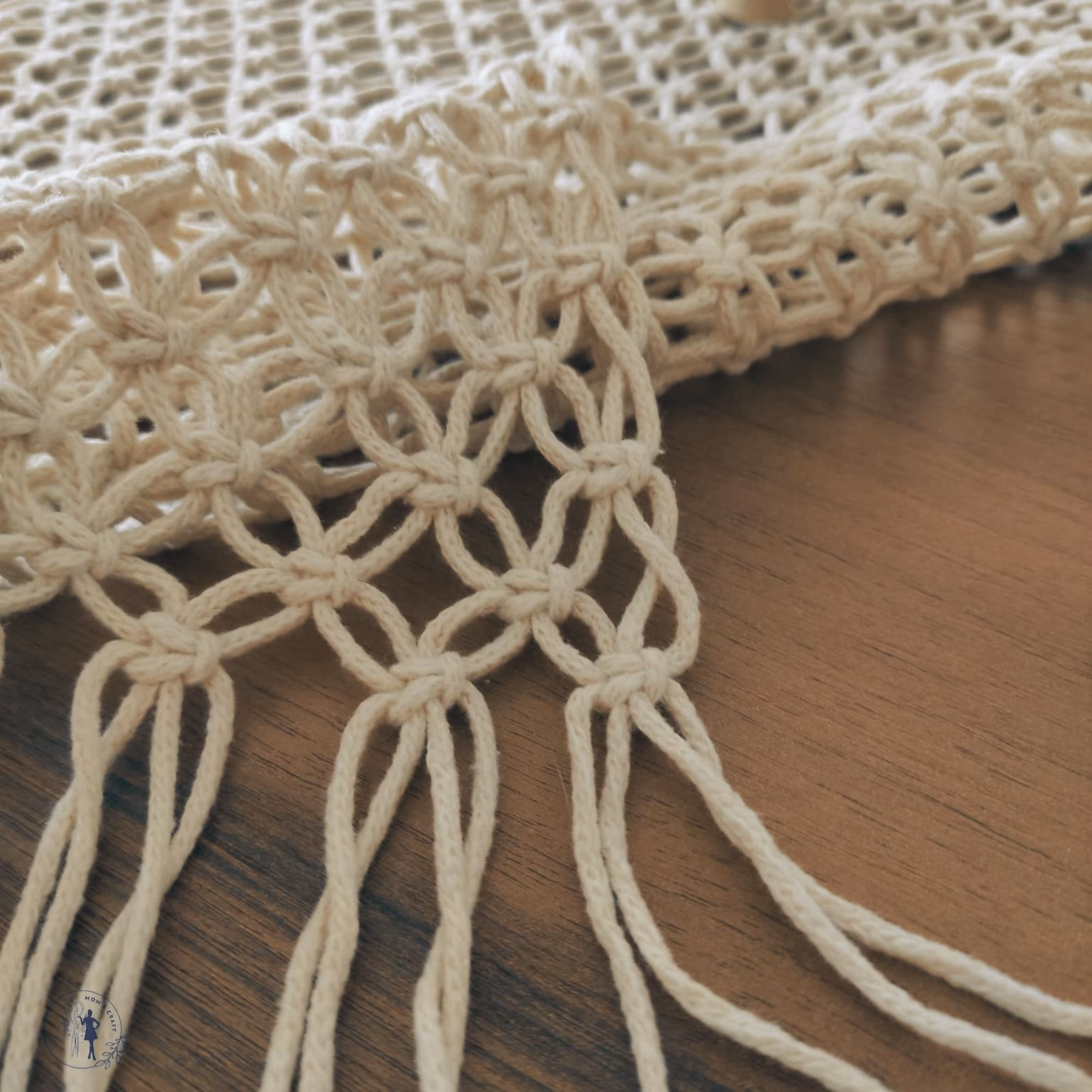 Handmade Cotton Macramé Boho Table Runner