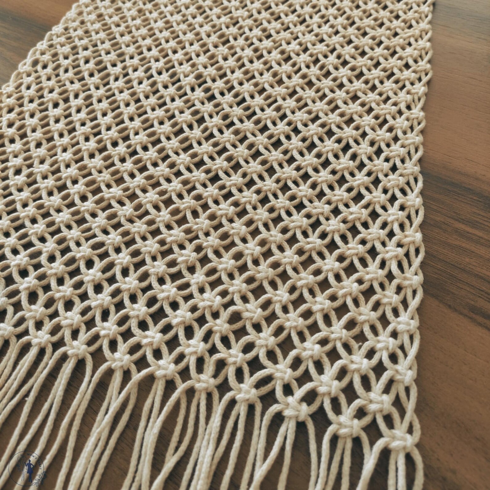 Handmade Cotton Macramé Boho Table Runner