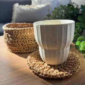 rustic-bloom-paper-yarn-coaster-basket-set-x2 Rustic Bloom Paper Yarn Coaster & Basket Set